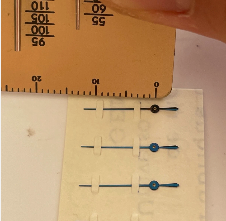 NOS Valjoux 72 / 72c / 88 Sweephand Steel/Blue