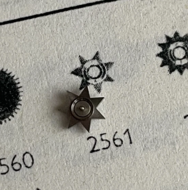 NOS Valjoux 72c / 88 Day Star 2561