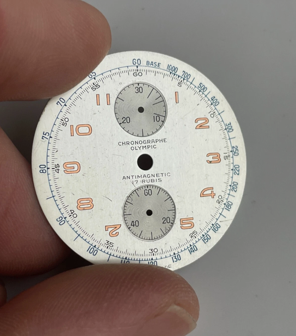 Chronographe Olympic Valjoux 77 Dial