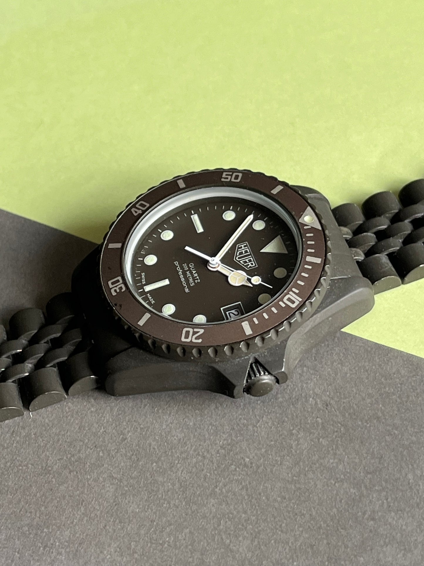 Heuer Green PVD Diver Ref 981.013