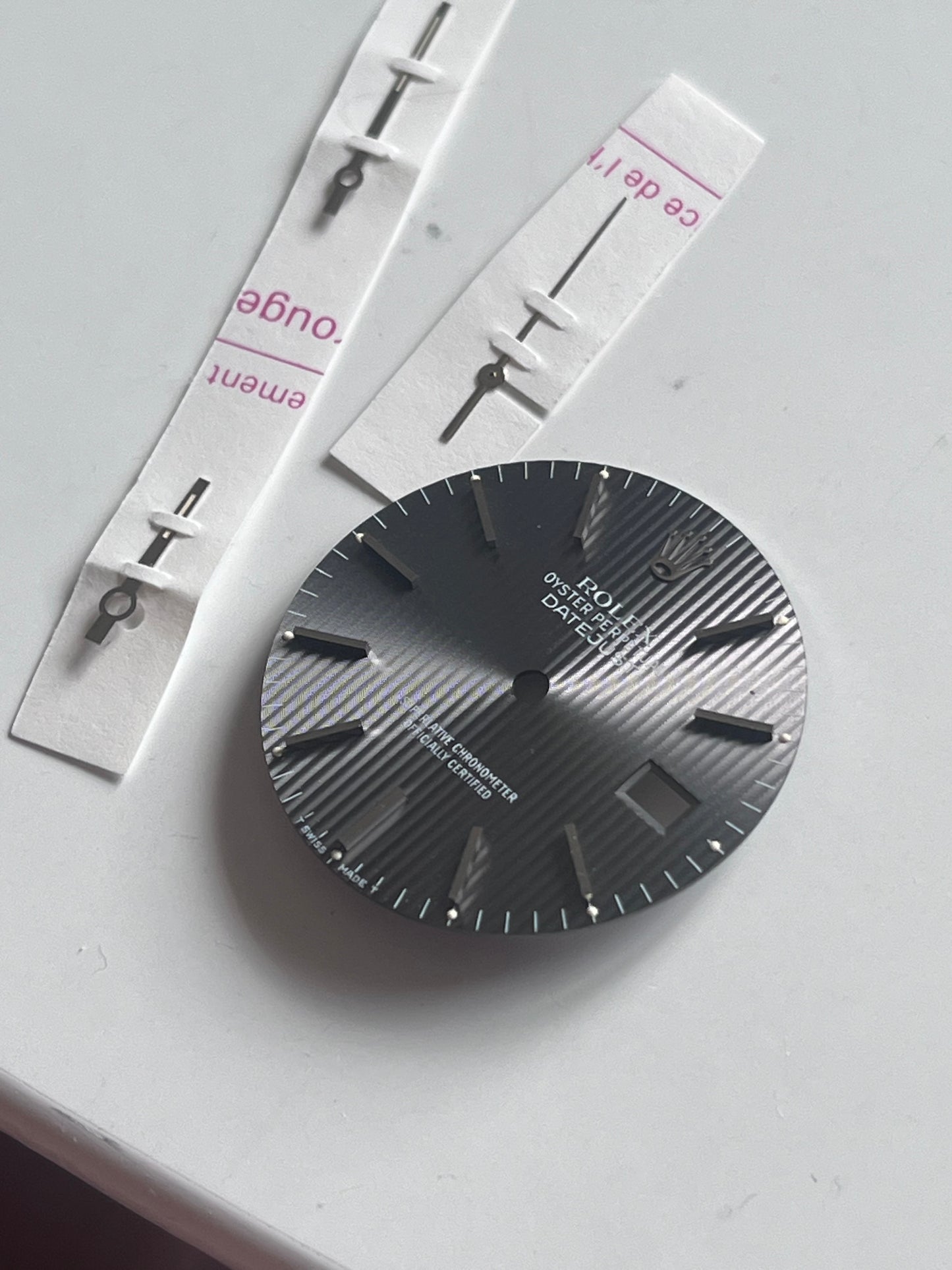 NOS Rolex Oyster Perpetual Datejust Tapestry Dial & Hands