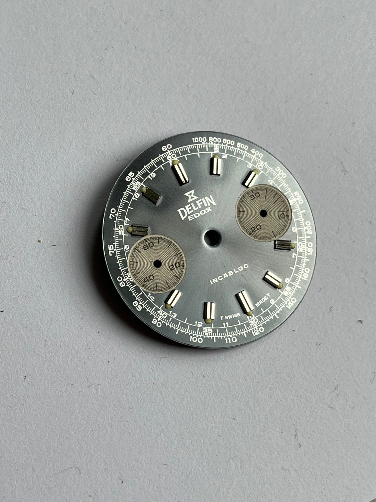 Edox Delfin Valjoux 7733 Dial