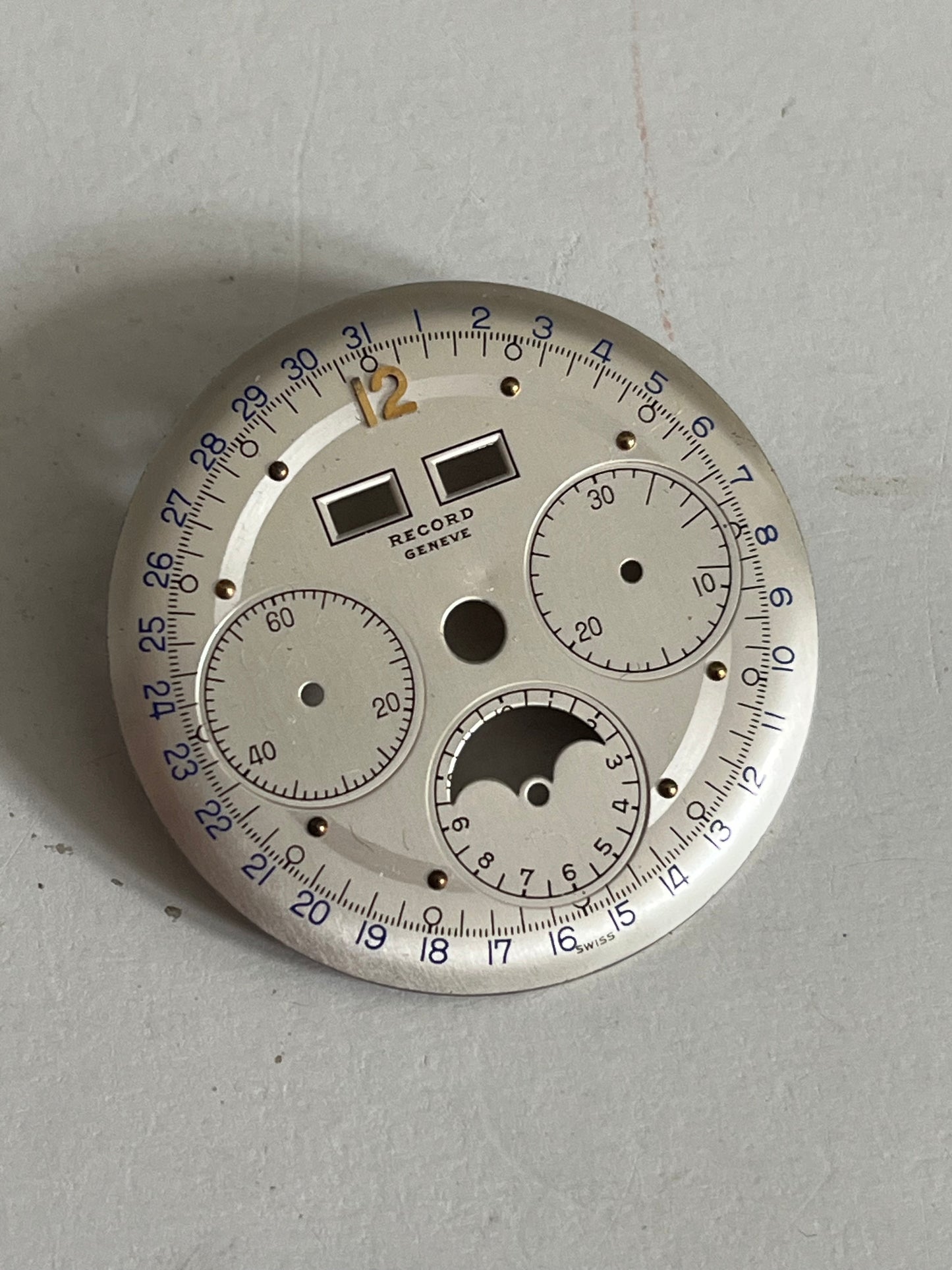 Record Valjoux 88 Dial & Hands