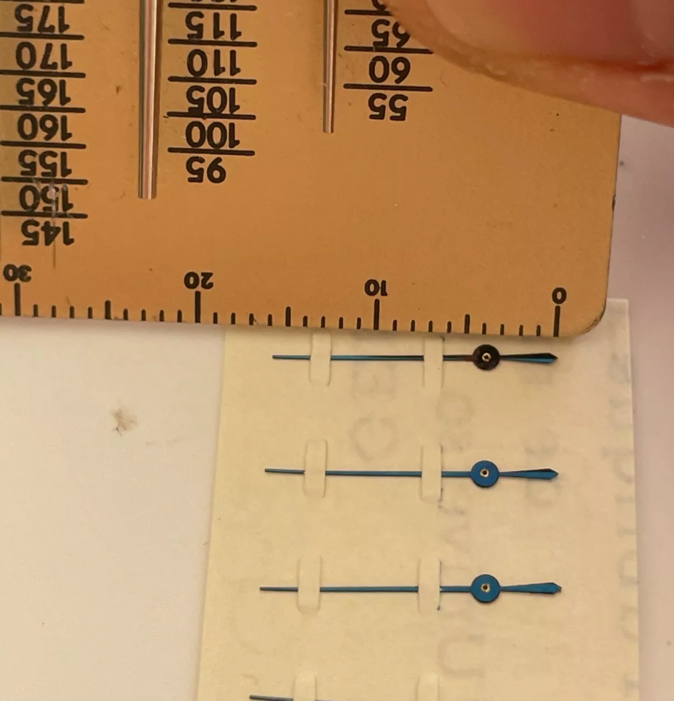 NOS Valjoux 72 / 72c / 88 Sweephand Steel/Blue