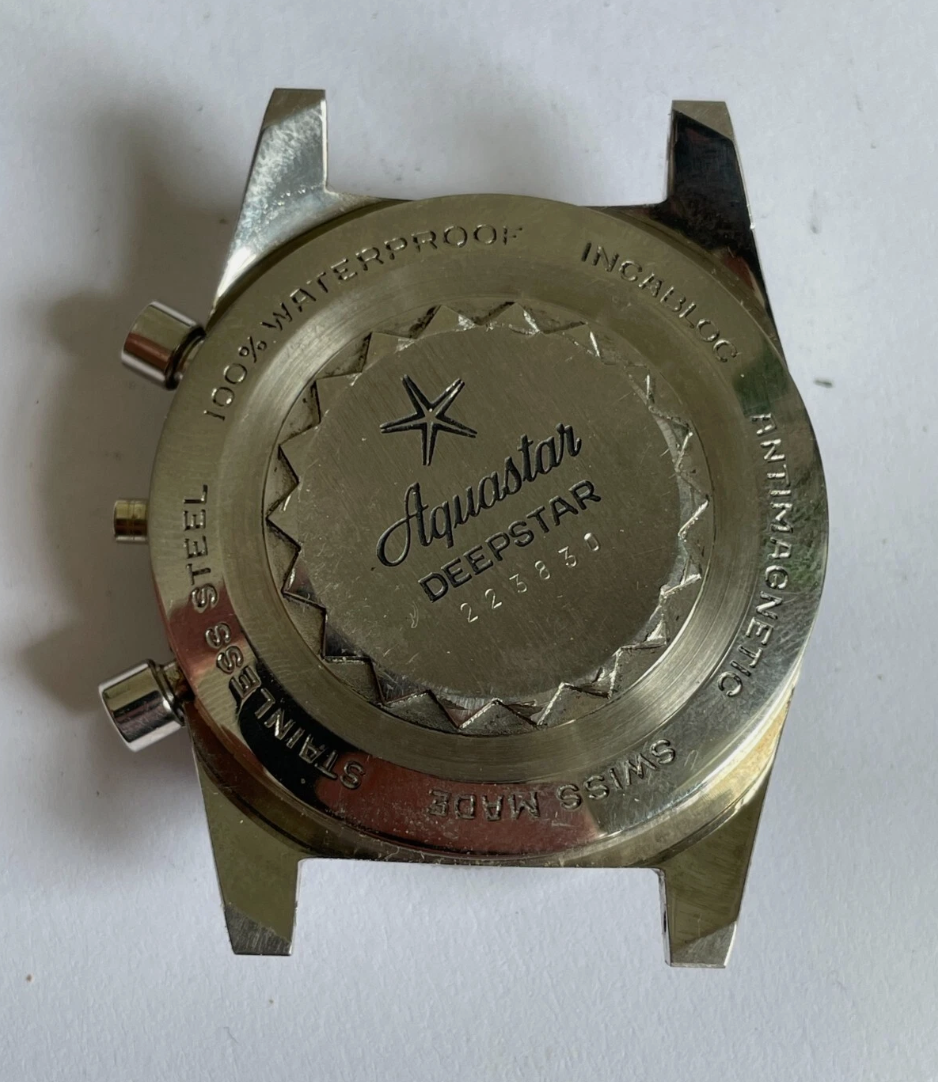 NOS Aquastar Deepstar Valjoux 23 Case