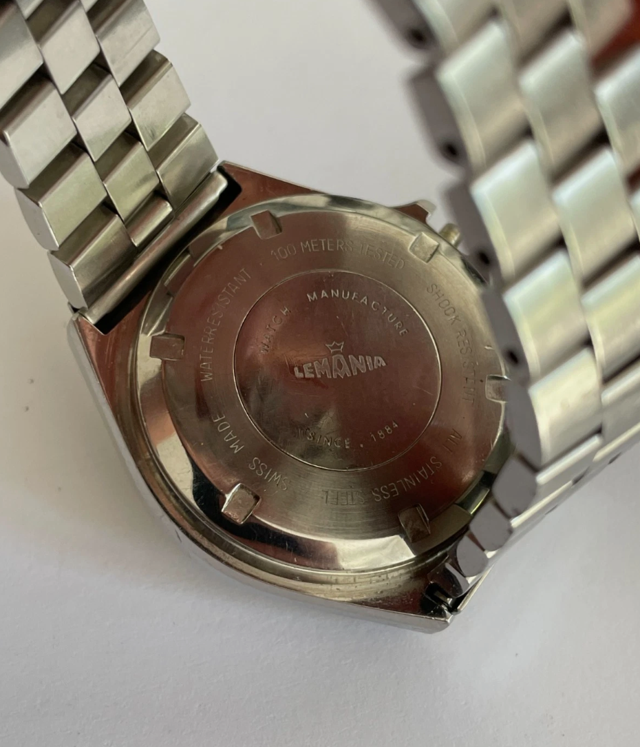 Lemania 9856 Regatta Case and Bracelet