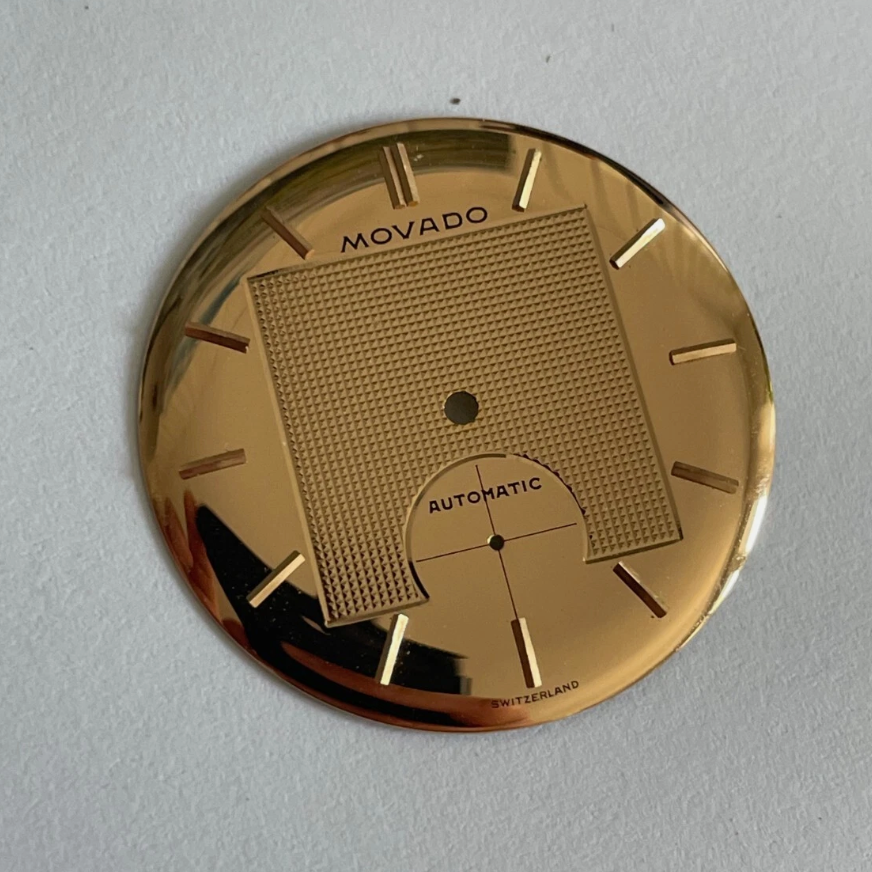 NOS Movado ref 8463 Rosegold Dial