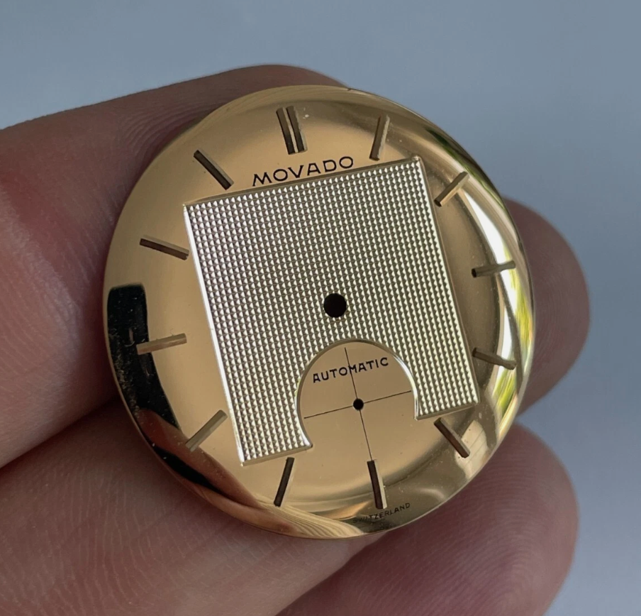 NOS Movado ref 8463 Rosegold Dial