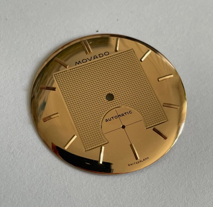 NOS Movado ref 8463 Rosegold Dial