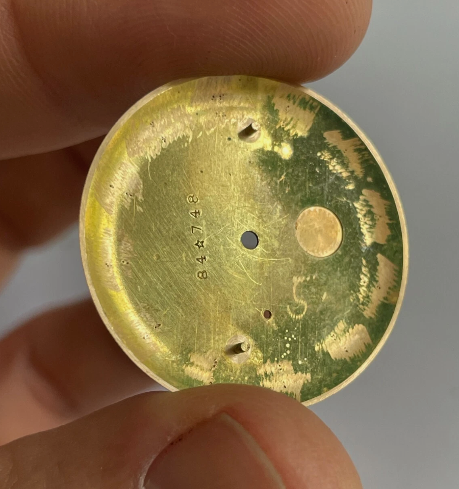 NOS Movado ref 8463 Rosegold Dial