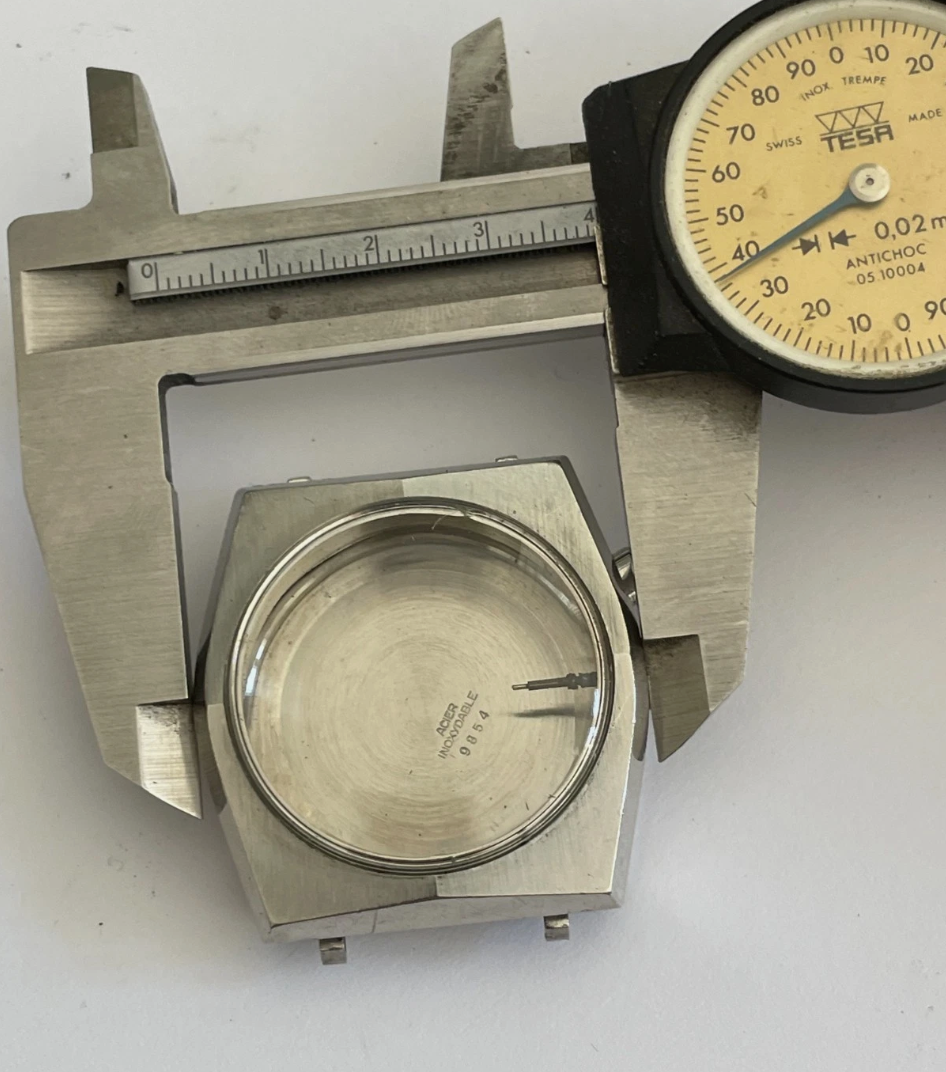 Aquastar / Lemania 9854 Regatta Case and Bracelet NOS