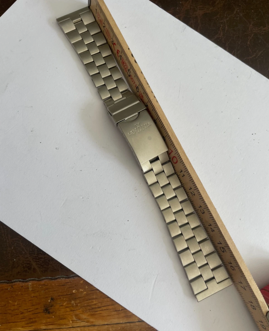 NOS Lemania Steel Bracelet 20mm