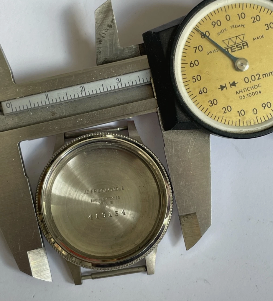 NOS Baume & Mercier Ref 1915 Valjoux 72c Case
