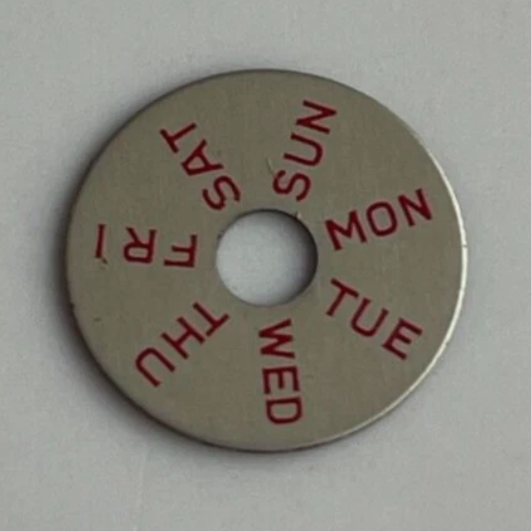 NOS Valjoux 89 Day Disc (english)