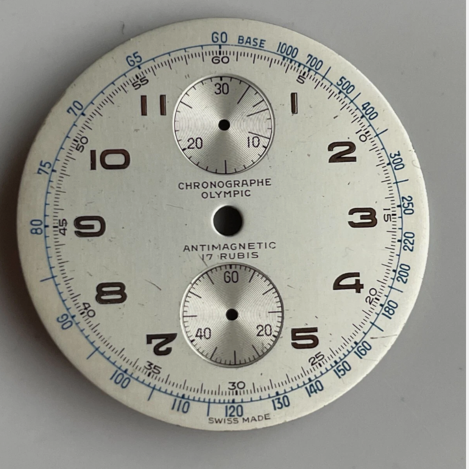 Chronographe Olympic Valjoux 77 Dial