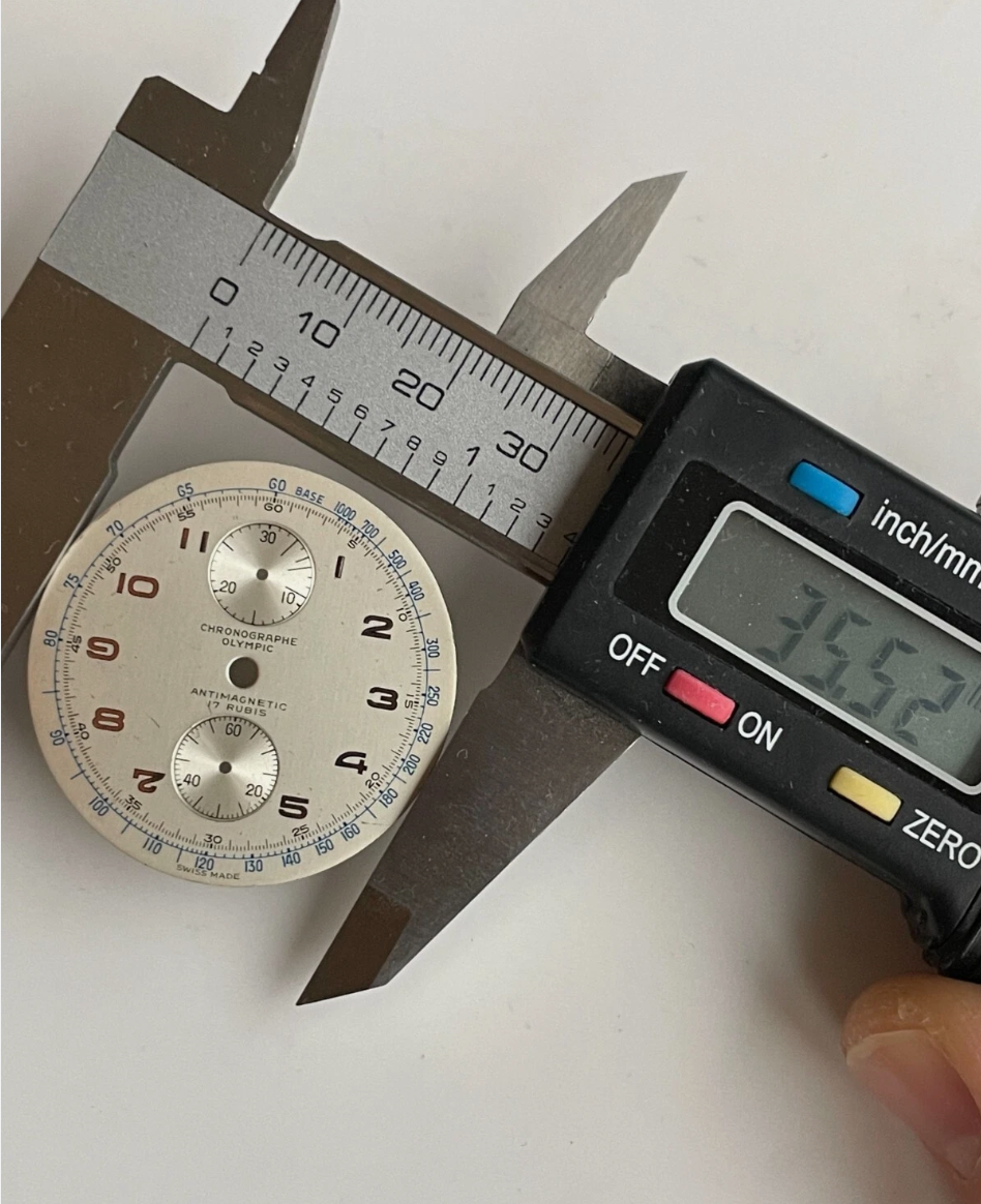 Chronographe Olympic Valjoux 77 Dial