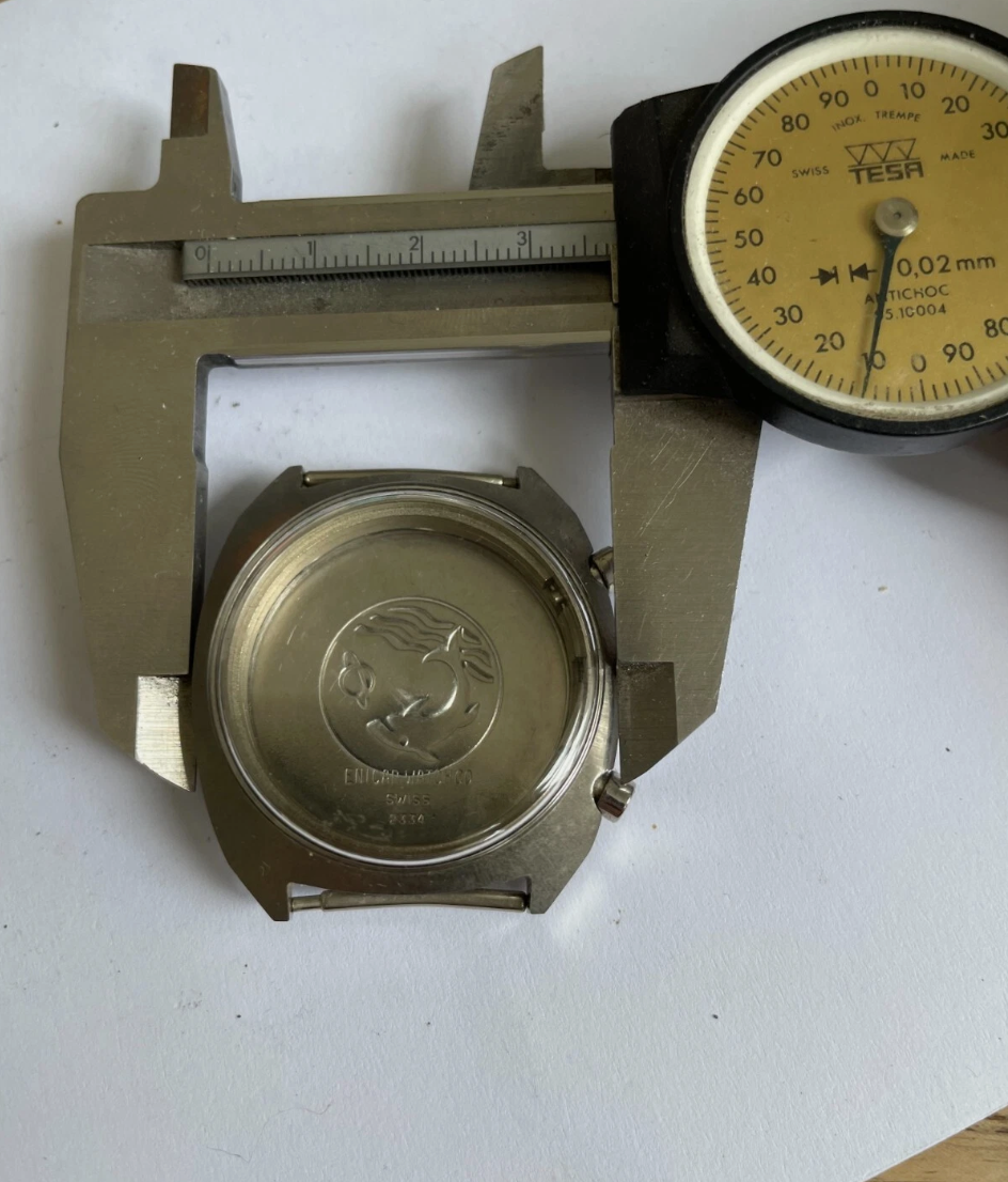 NOS Enicar Ocean Pearl 2334 Chronograph Case