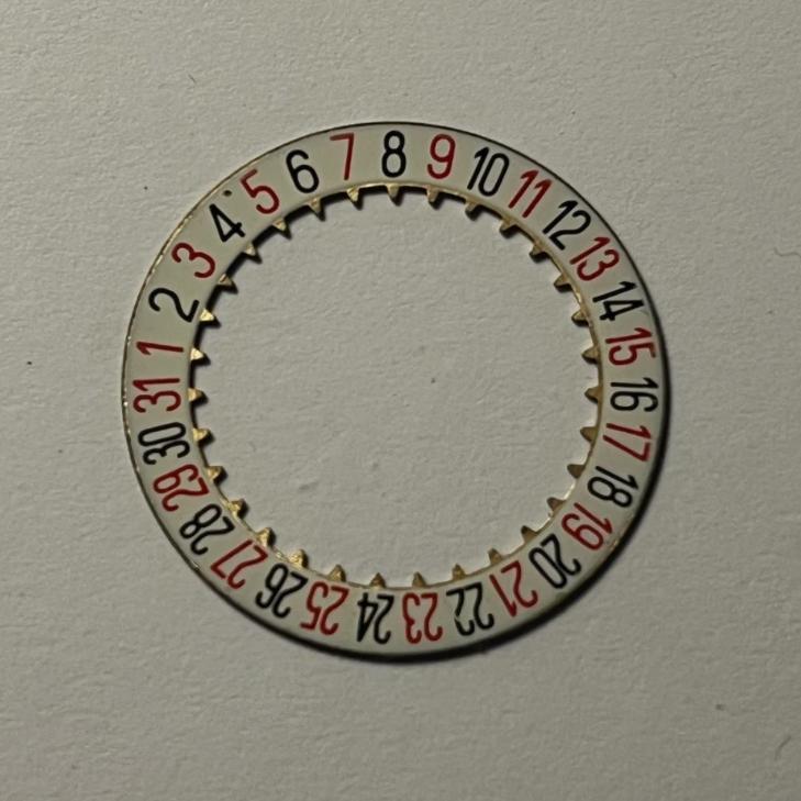 Heuer Carrera 3147 / Nivada Datomaster Date Disc NOS (Landeron 189)