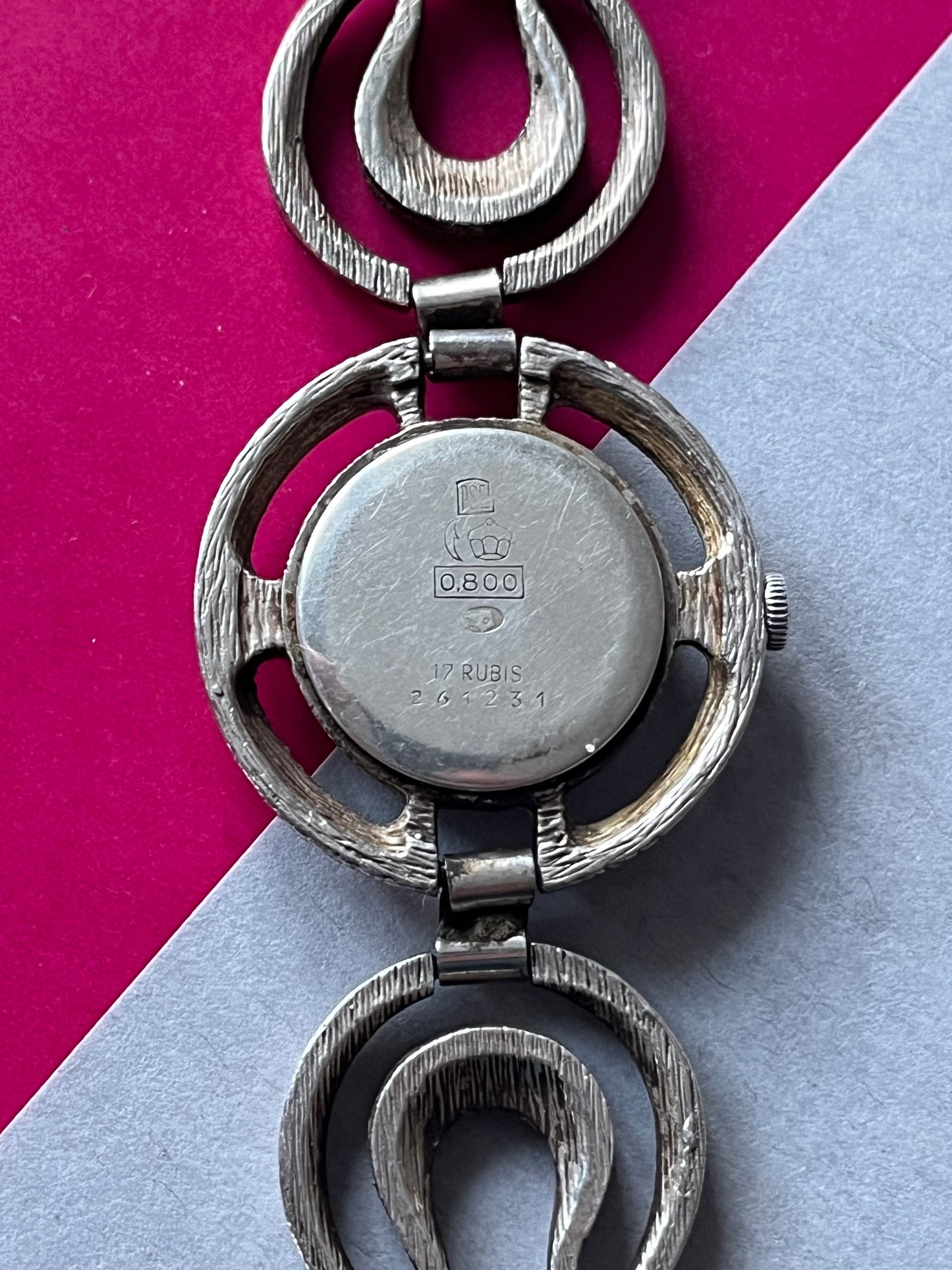 Venus Silver 0.800 Watch