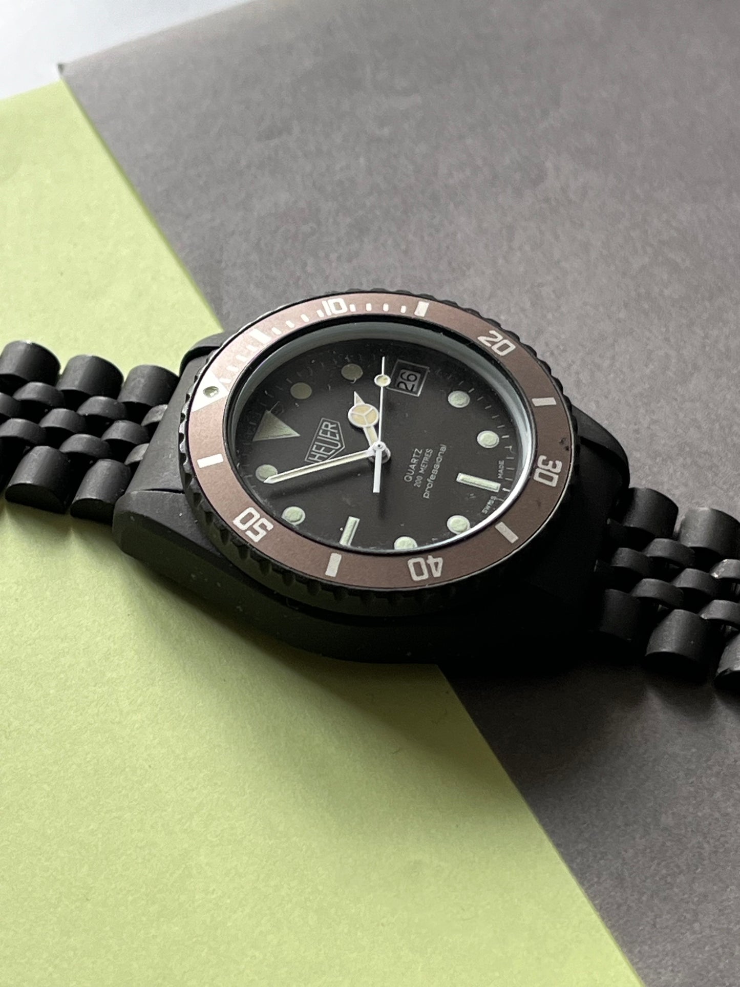 Heuer Green PVD Diver Ref 981.013