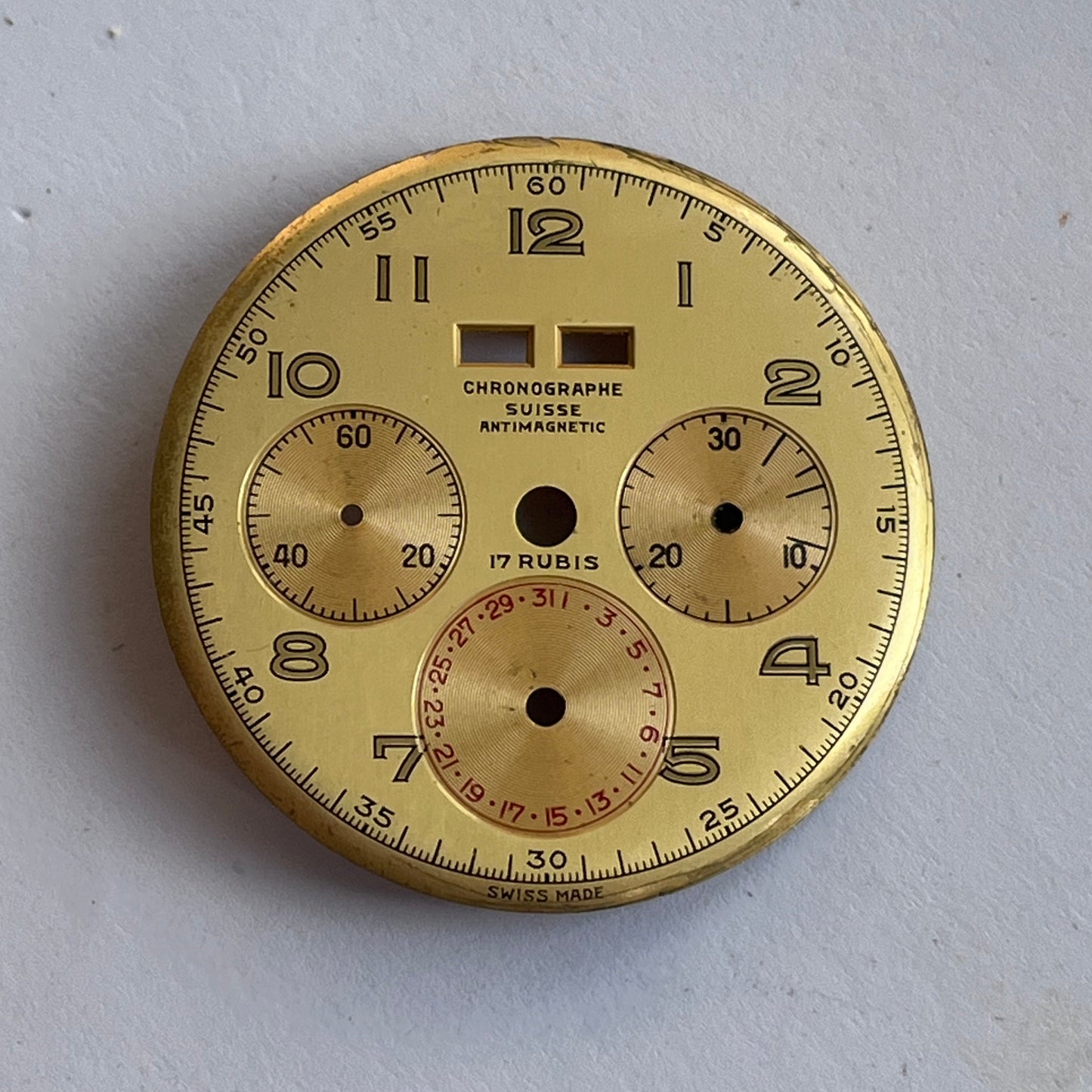 Chronograph Suisse Landeron 185 Dial