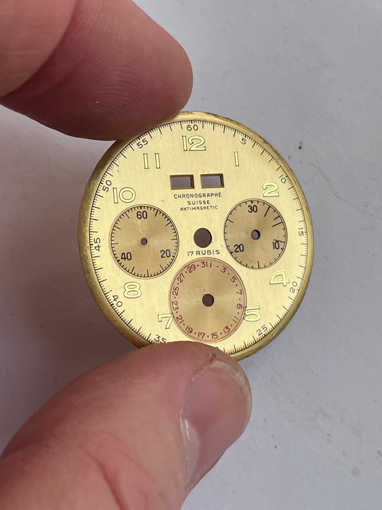 Chronograph Suisse Landeron 185 Dial