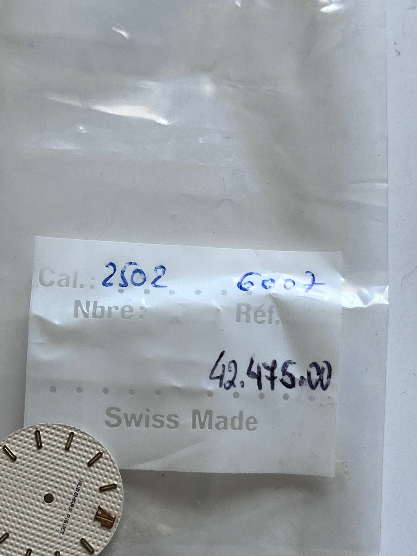 NOS Audemars Piguet Royal Oak 6007 Dial