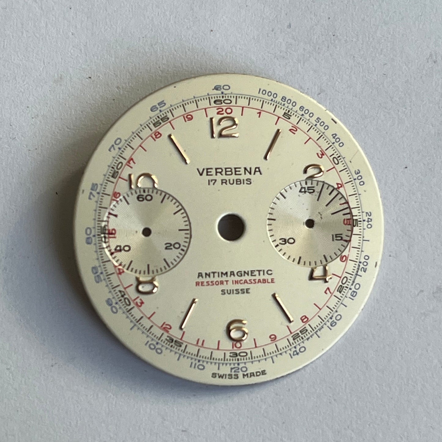 Verbene Antimagnetic Chronograph Dial Landeron 248