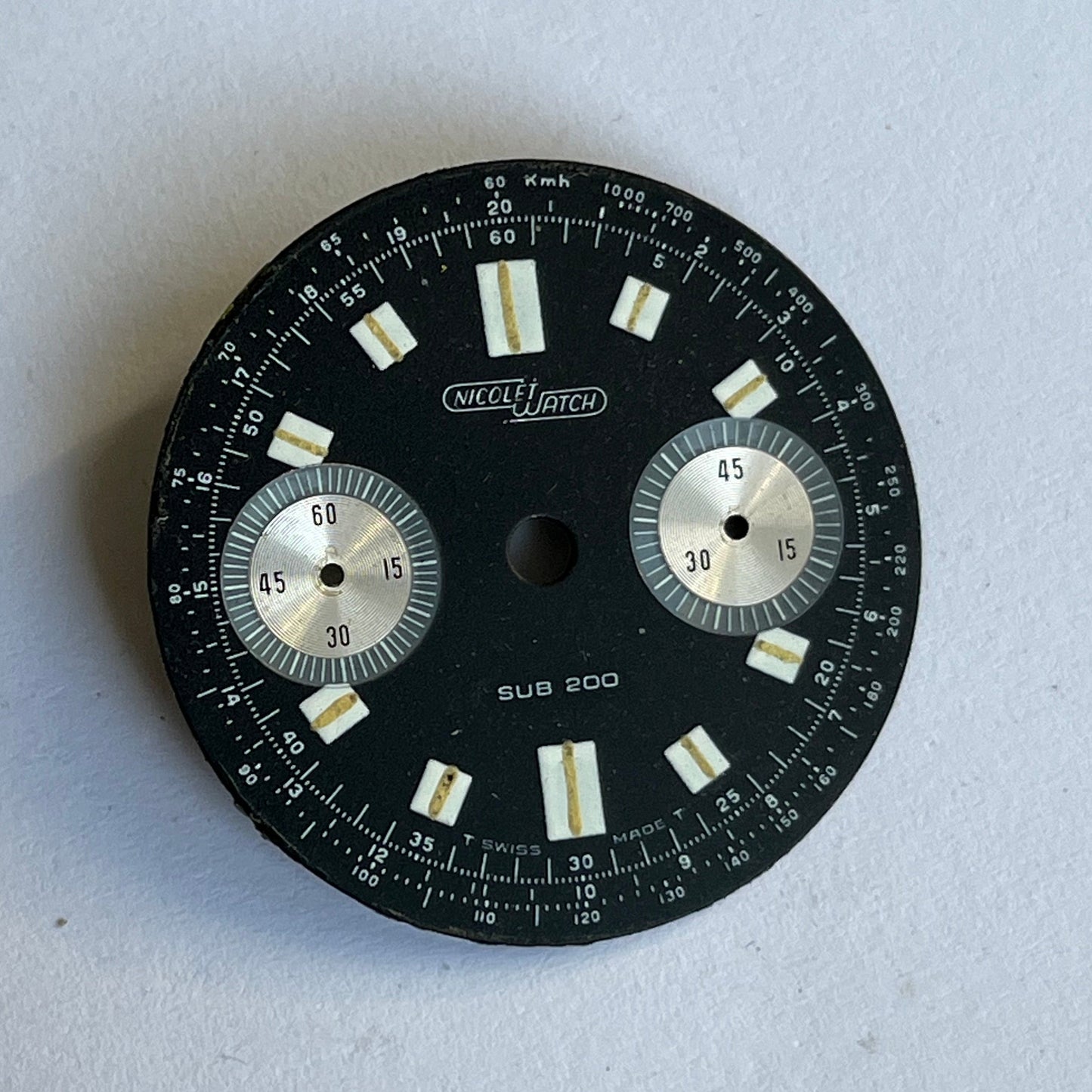 Nicolet Watch SUB 200 Chronograph Dial