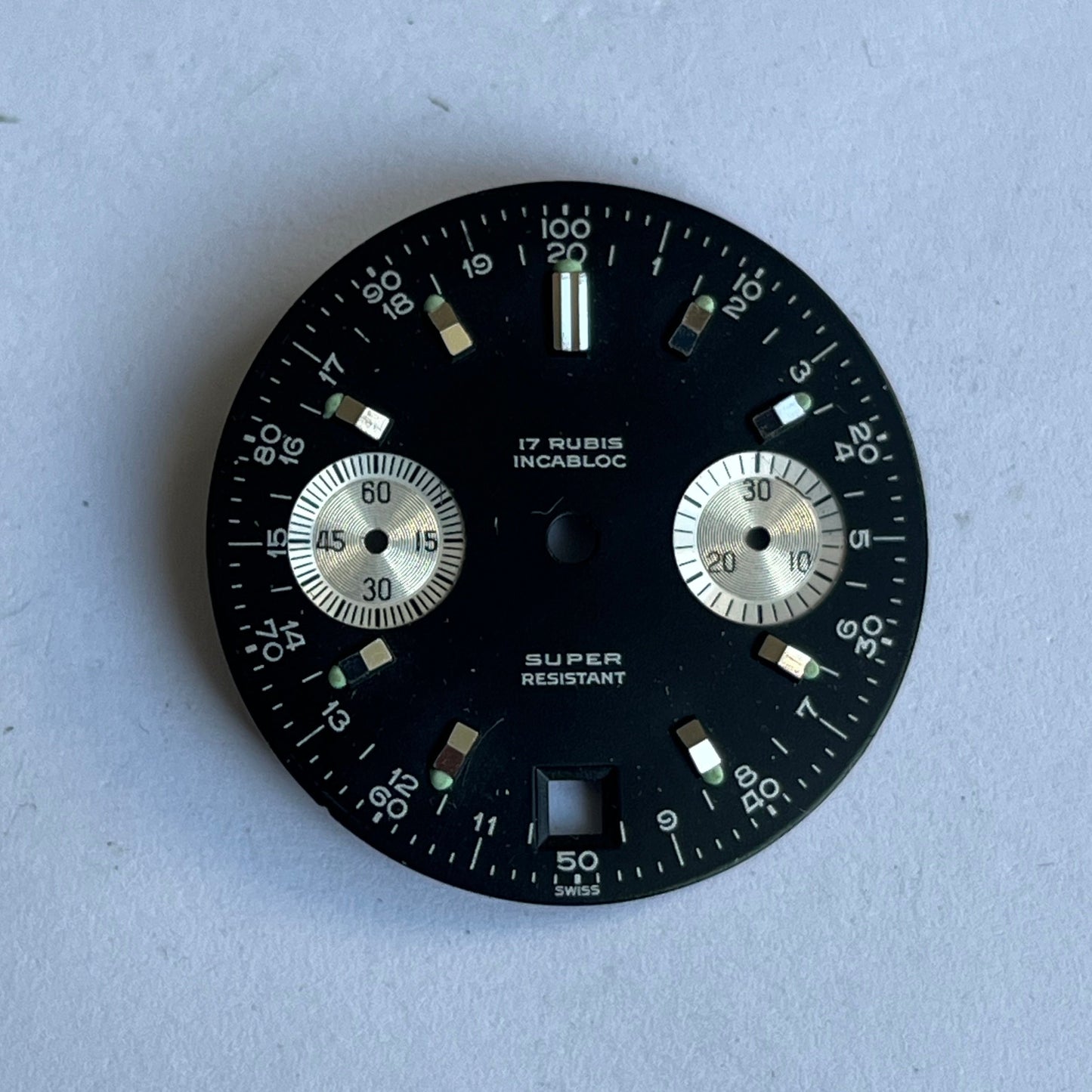 Super Resistant Chronograph Dial Valjoux 7734