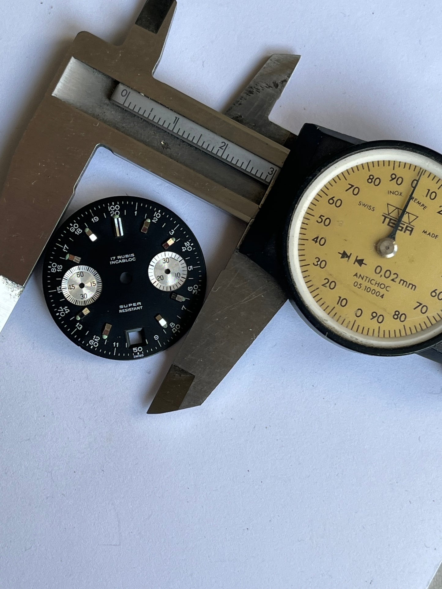 Super Resistant Chronograph Dial Valjoux 7734