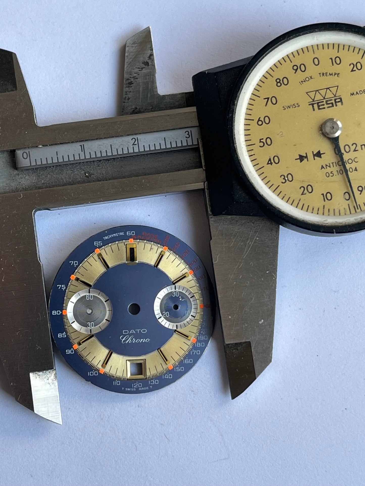 Dato Chrono Valjoux 7734 Chronograph Dial