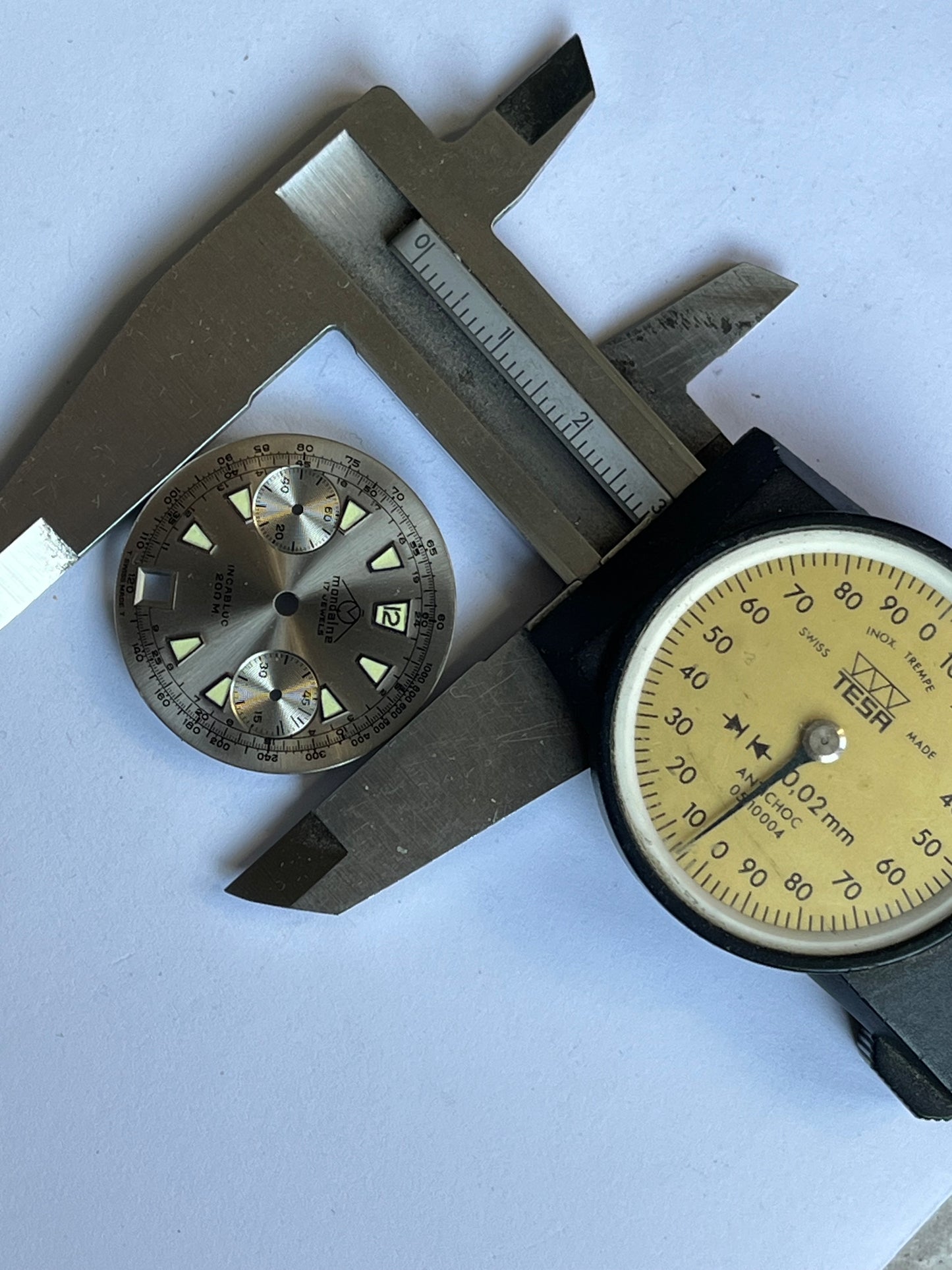 Mondaine Chronograph Dial Valjoux 7734