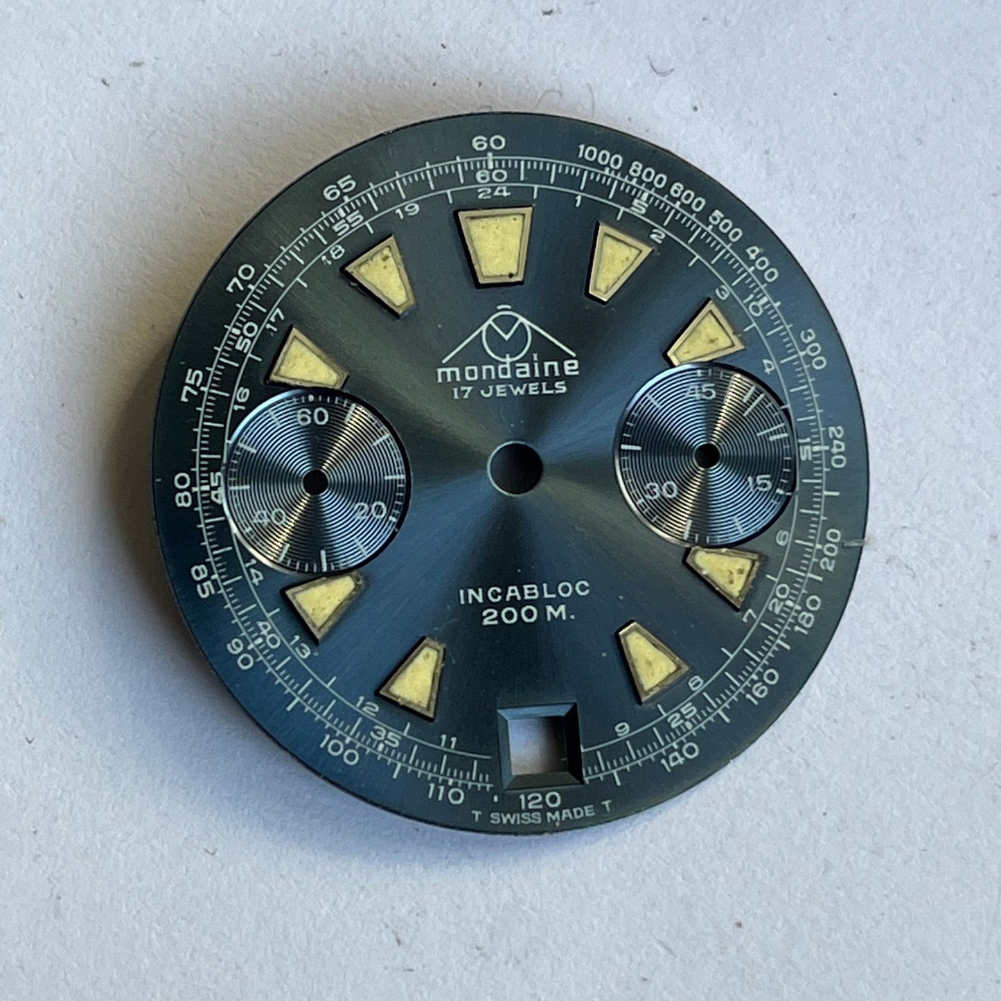 Mondaine Chronograph Dial Valjoux 7734