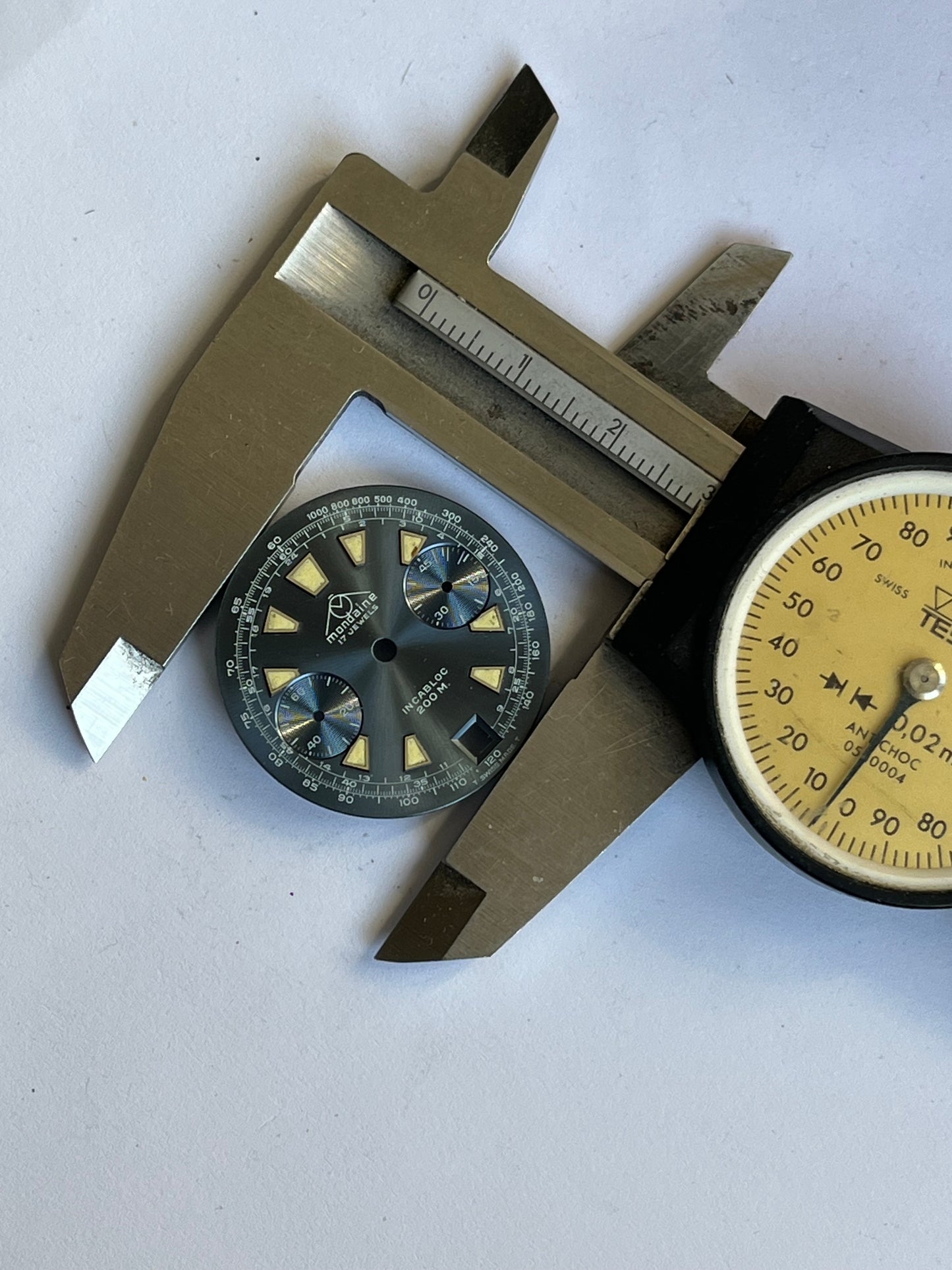 Mondaine Chronograph Dial Valjoux 7734