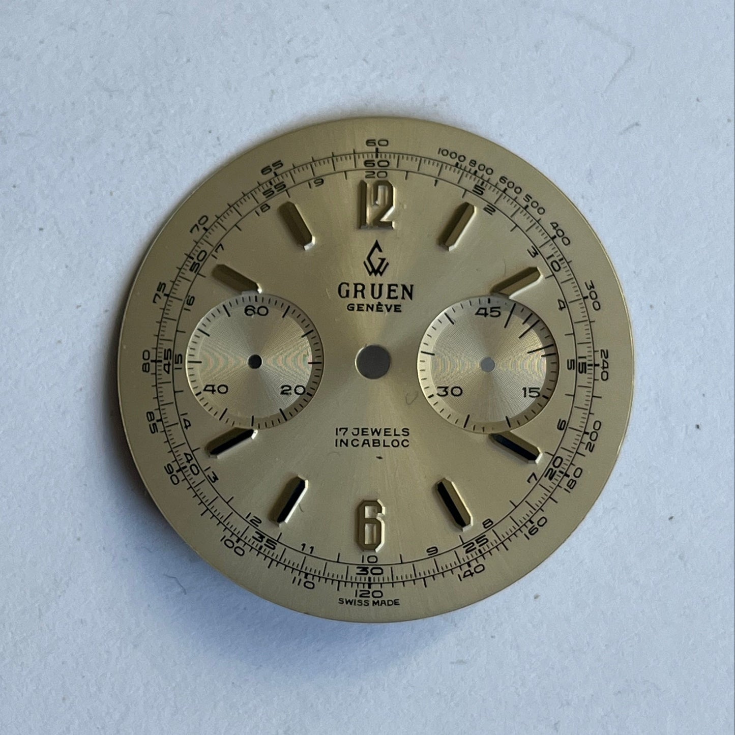 Gruen Chronograph Dial Landeron 248