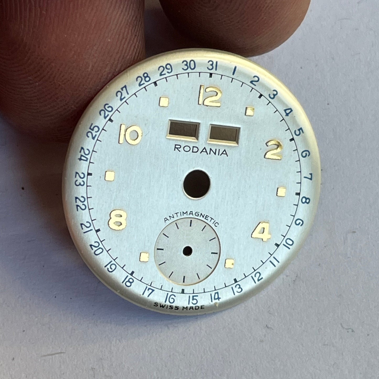 Rodania Triple Date Antimagenic Dial ø 27.4mm