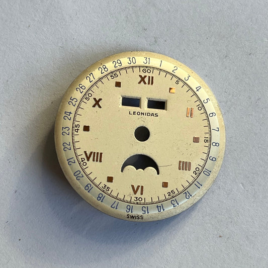 Leonidas Triple Calendar Moonphase Dial