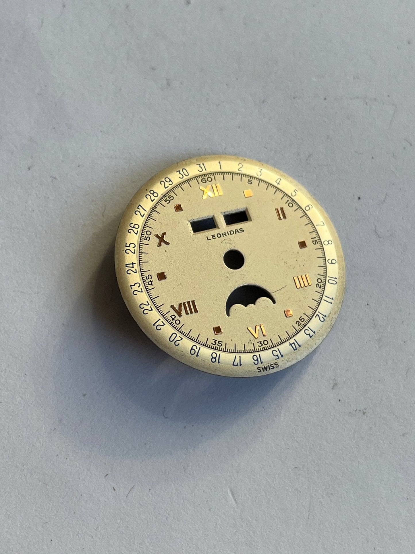 Leonidas Triple Calendar Moonphase Dial