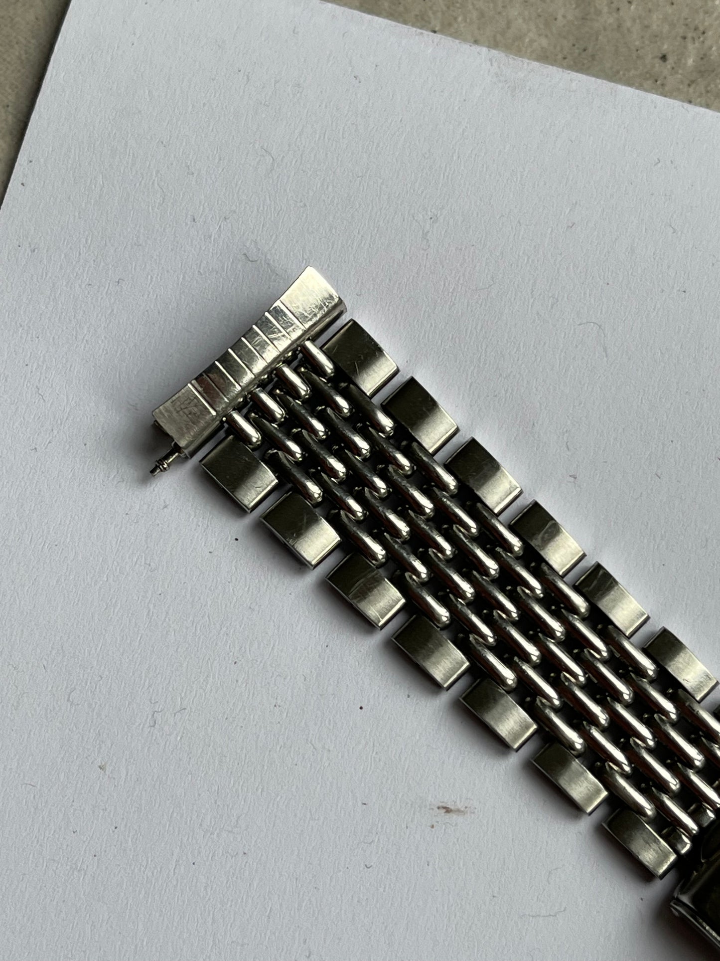 Heuer GF (Gay Freres) BoR Steel Bracelet with HLC Endlinks
