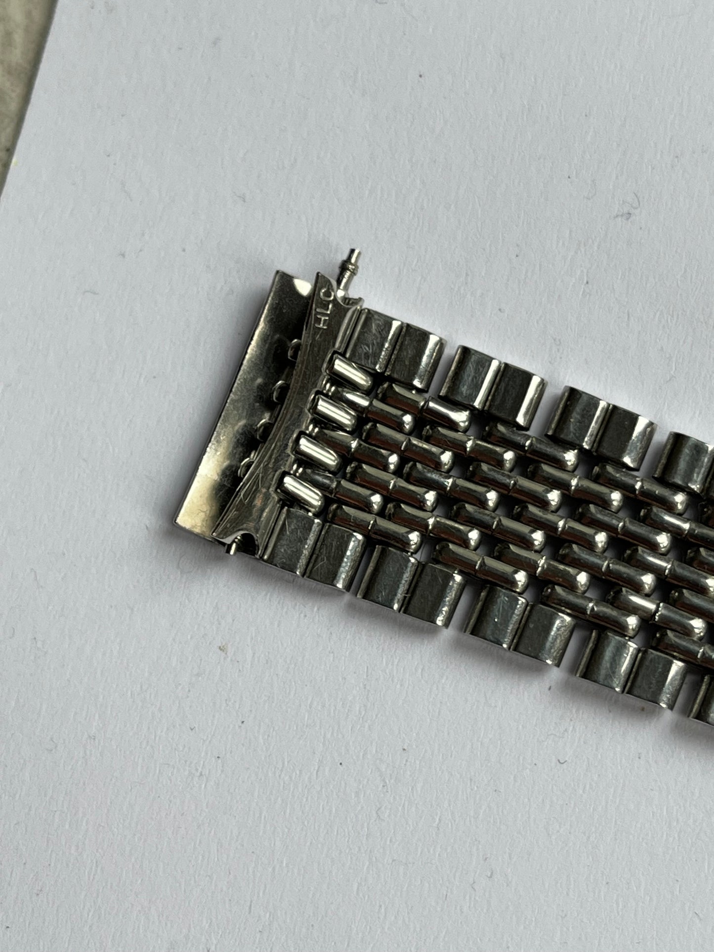 Heuer GF (Gay Freres) BoR Steel Bracelet with HLC Endlinks