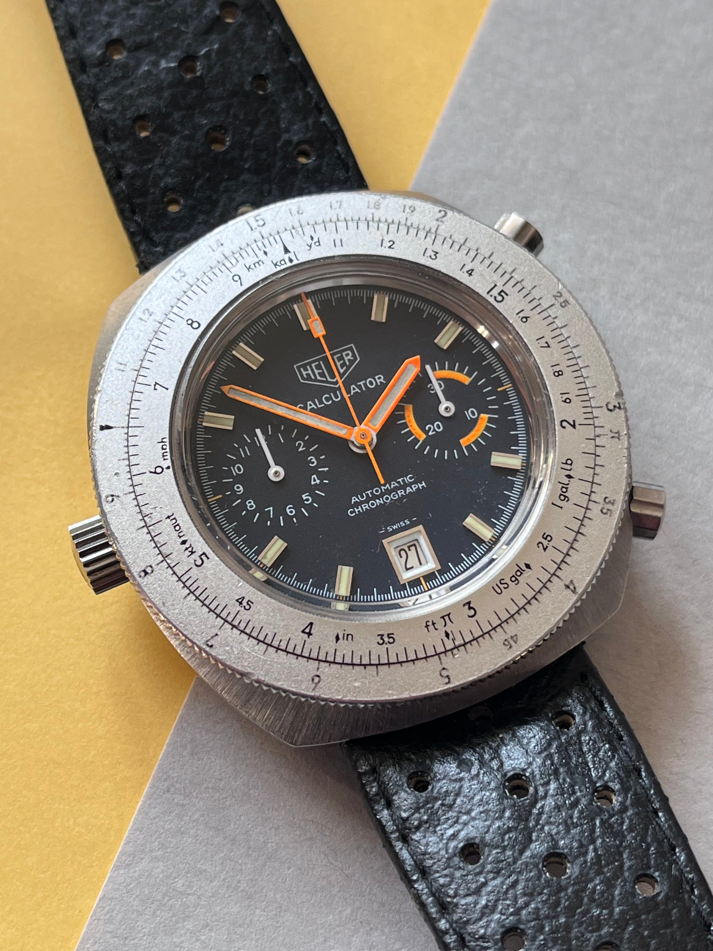 Heuer Calculator 110.633 Chronograph