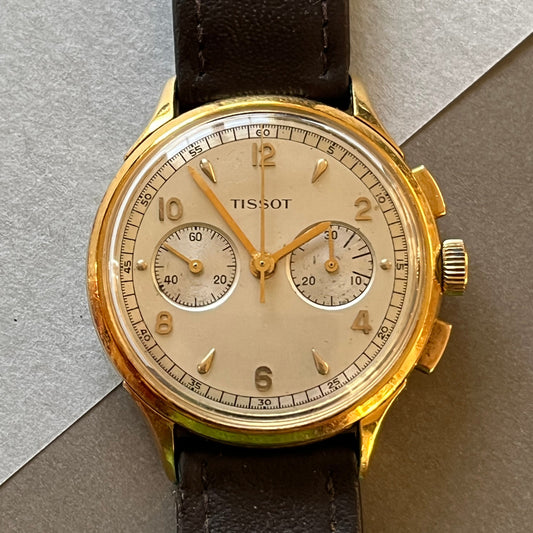 Tissot Chronograph 18k Gold Lemania CH27