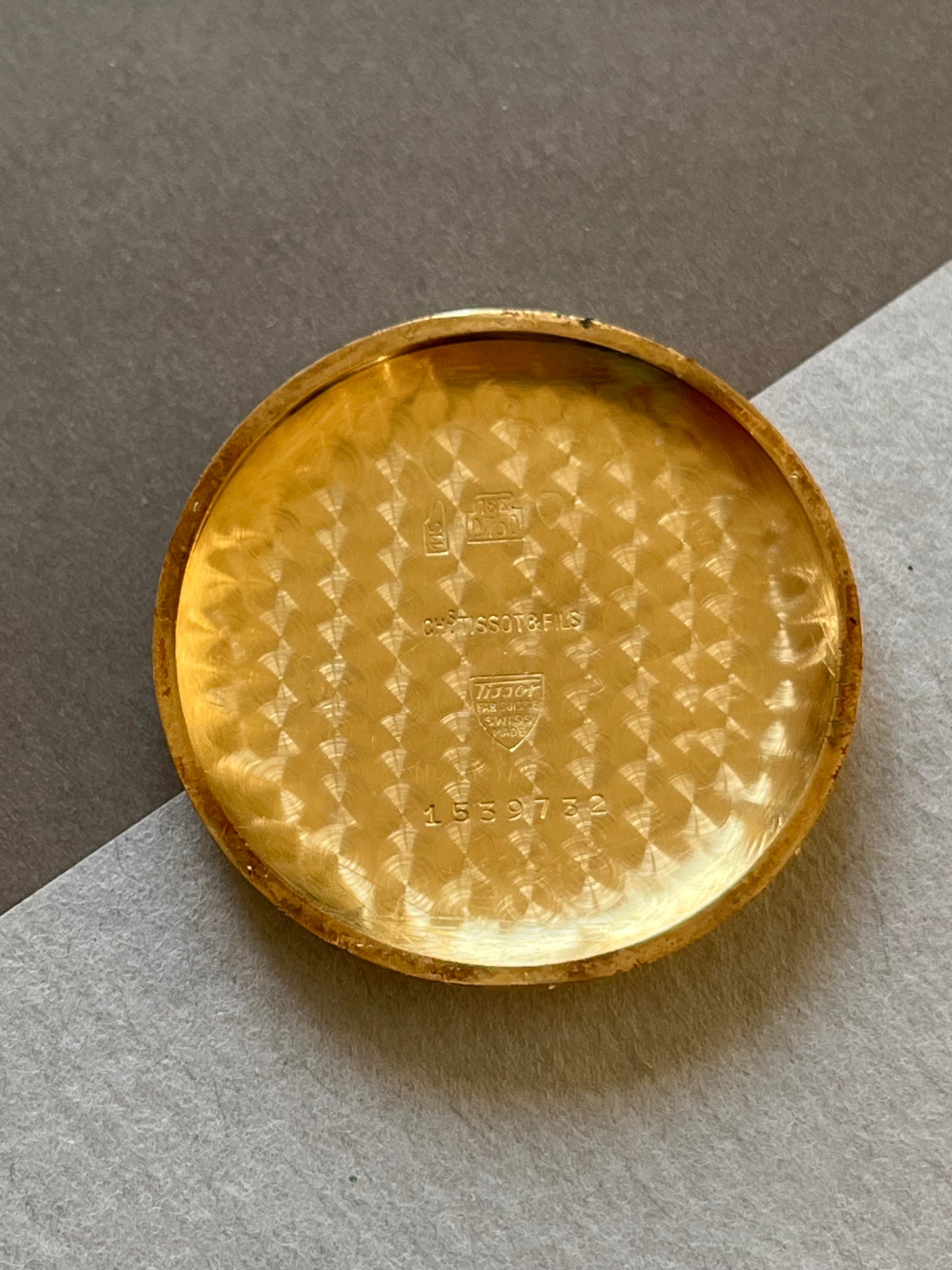 Tissot Chronograph 18k Gold Lemania CH27