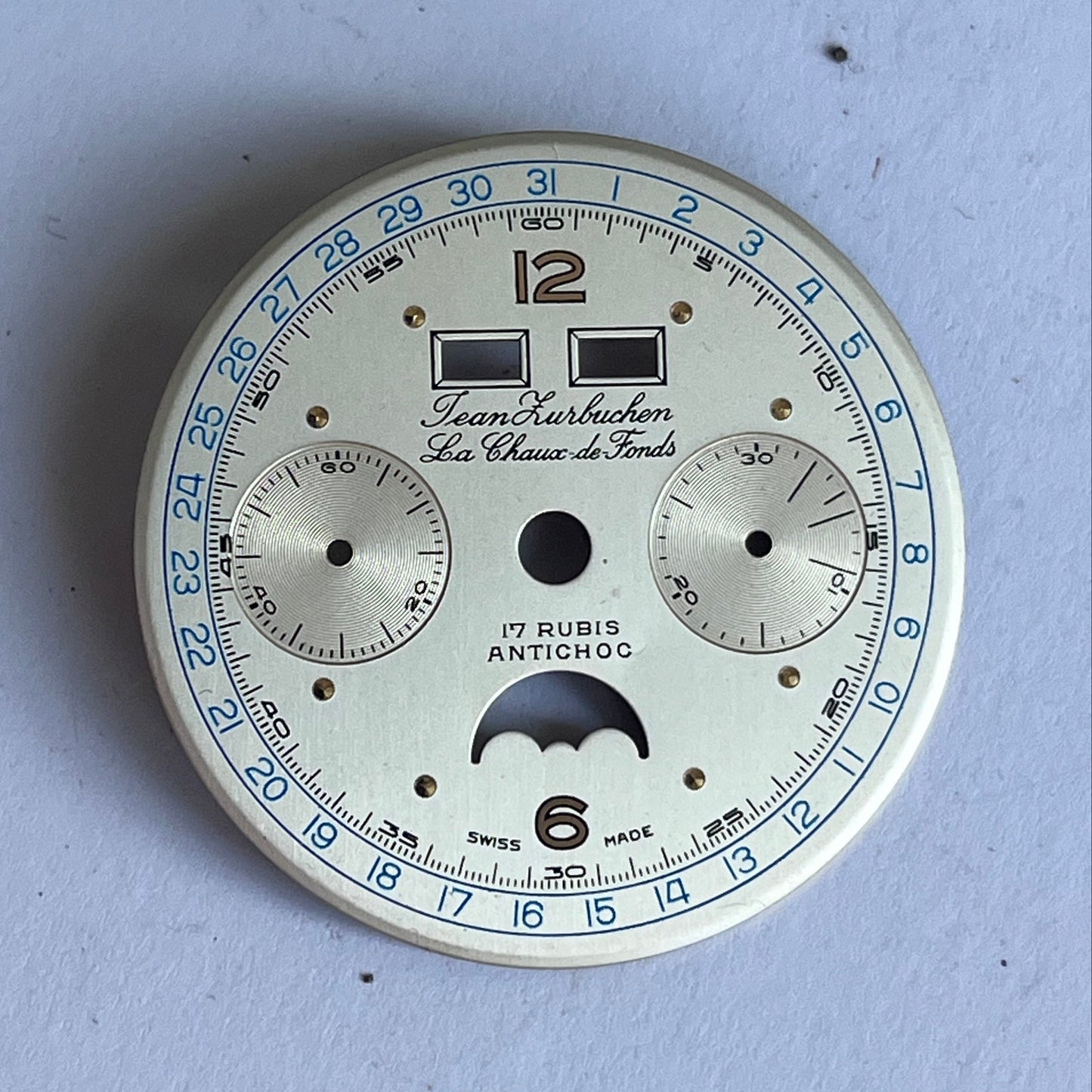 Jean Zurbuchen Venus 200 Chronograph Dial NOS