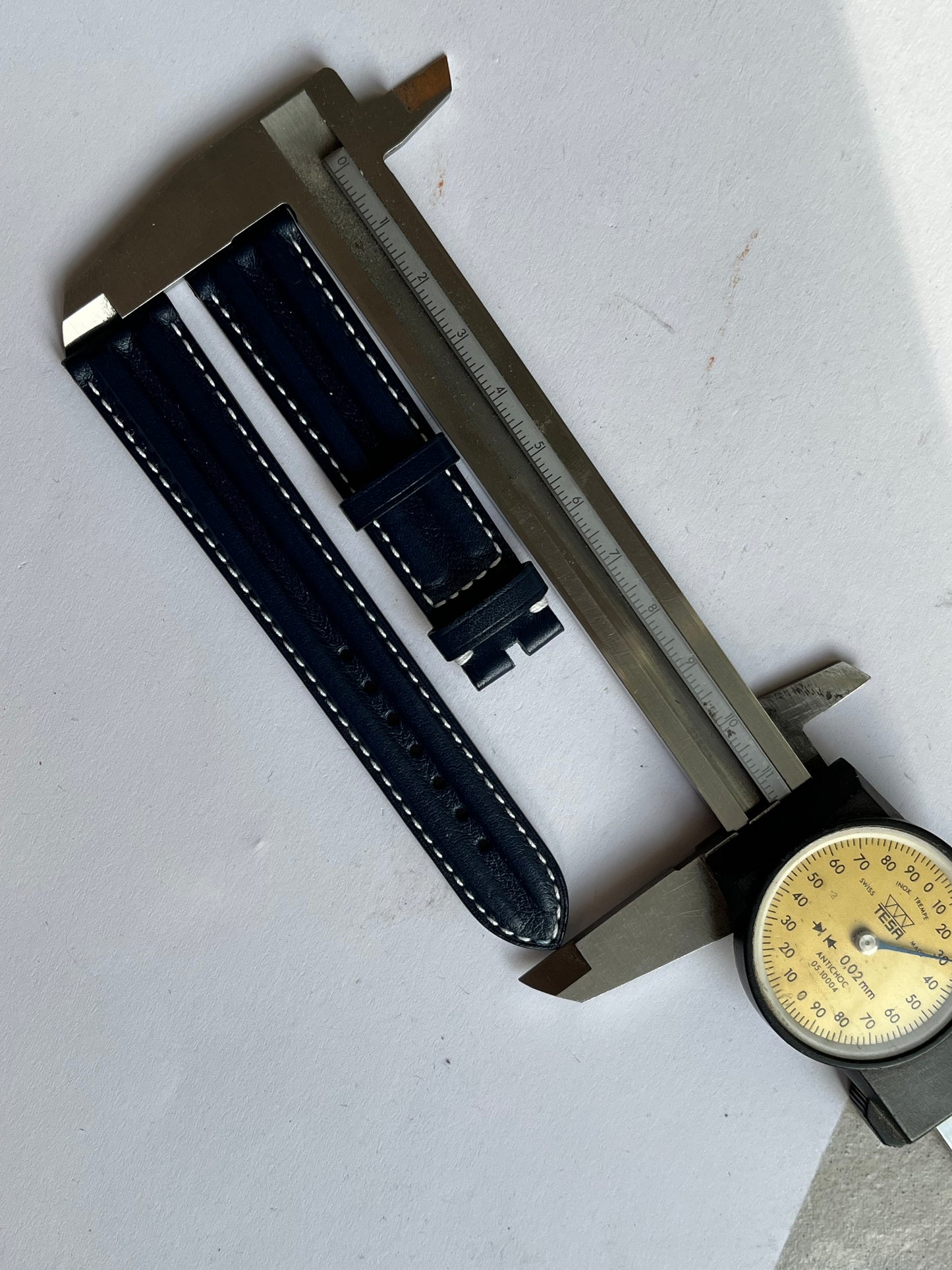 Omega Watch Strap 18mm Blue Calf 97643064