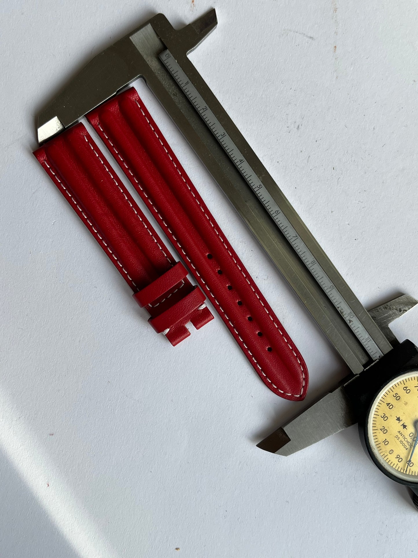 Omega Watch Strap 18mm Red Calf Skin