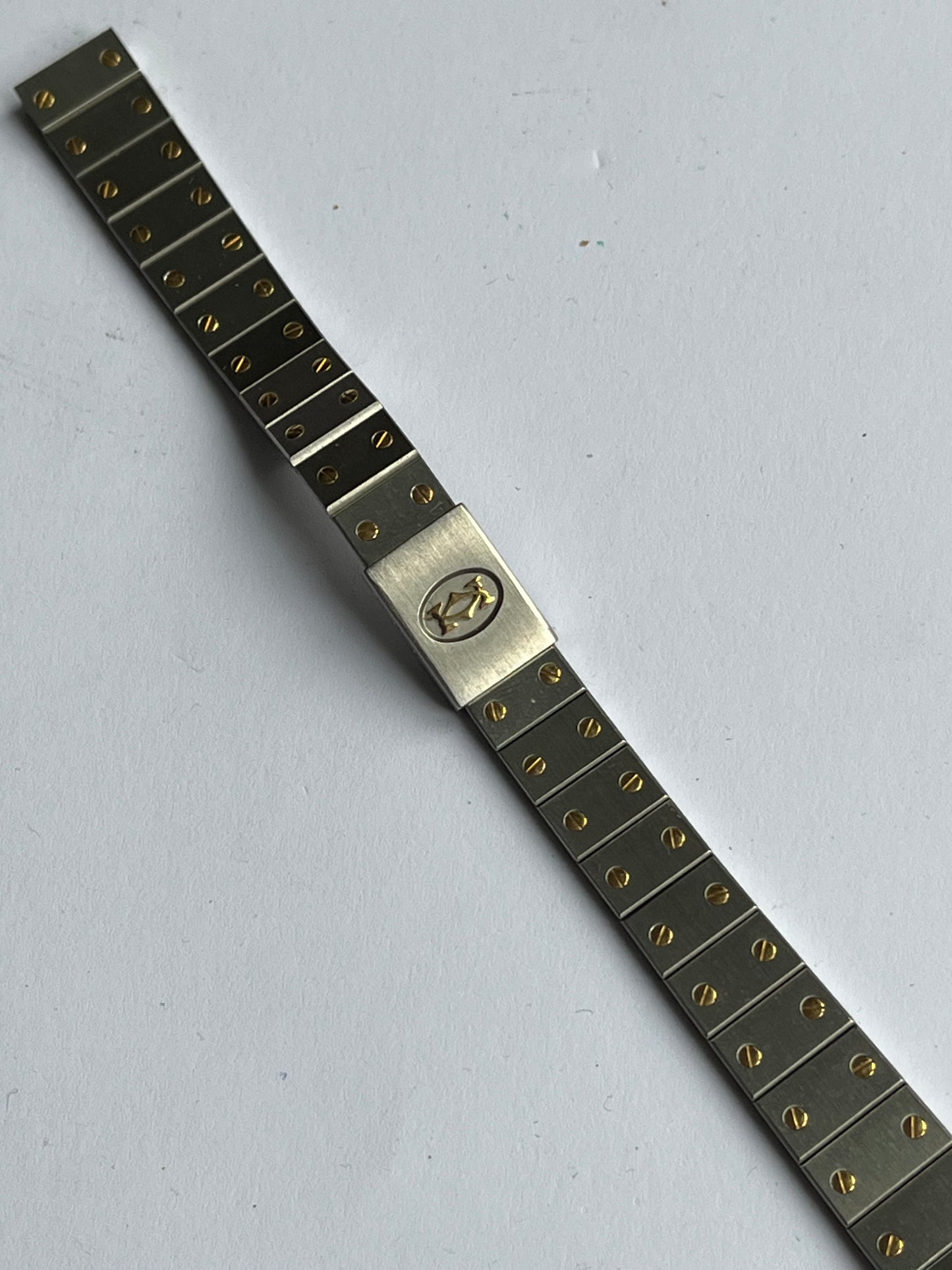 Cartier Santos Steel Bracelet Bicolor 12mm NOS