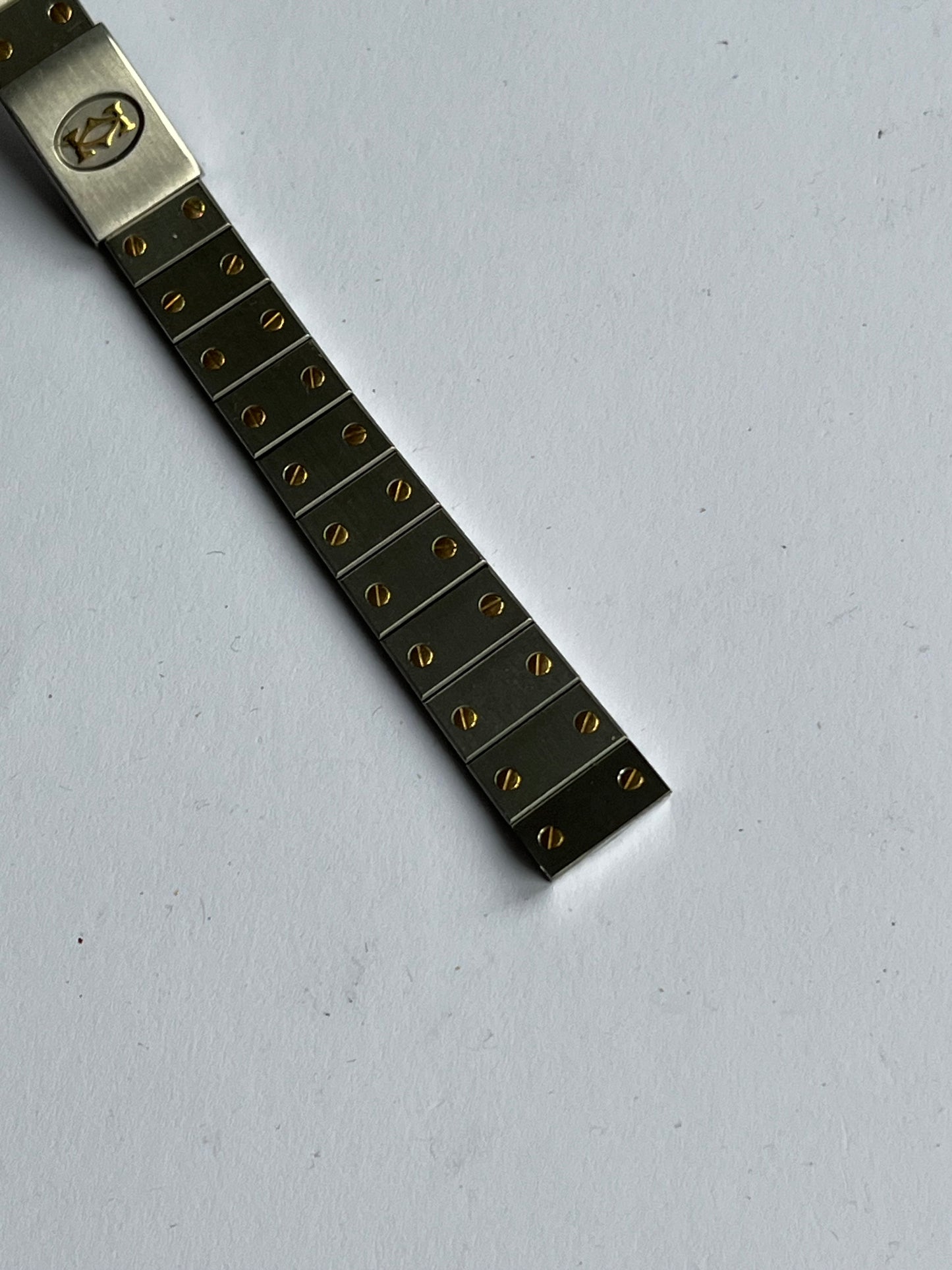 Cartier Santos Steel Bracelet Bicolor 12mm NOS