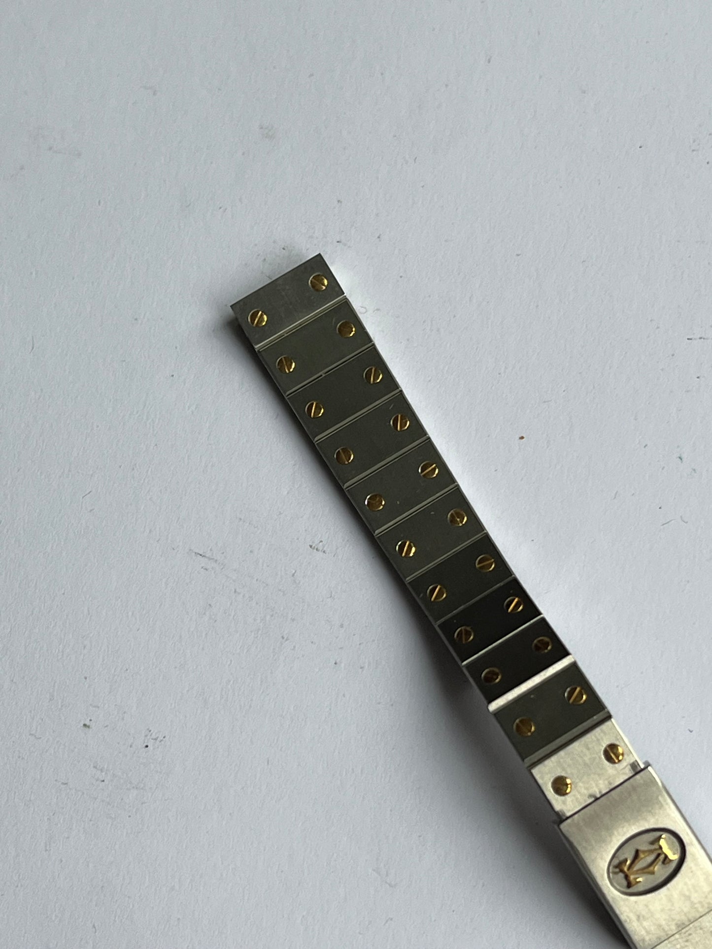 Cartier Santos Steel Bracelet Bicolor 12mm NOS